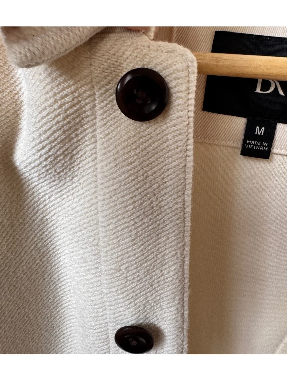 Banana Republic Terry Chore Coat Natural Off White Men Size M